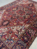 Antique 1920's Persian Heriz 7'8 x 11'2