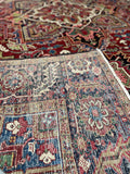 Antique 1920's Persian Heriz 7'8 x 11'2